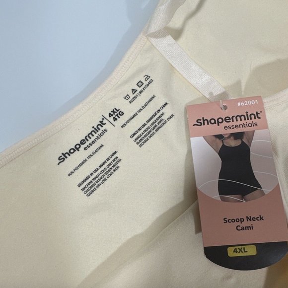 NWD $40 Shapermint Essentials [ 4XL ] All Day Every Day Scoop‎ Neck Cami #5866 - Picture 6 of 10